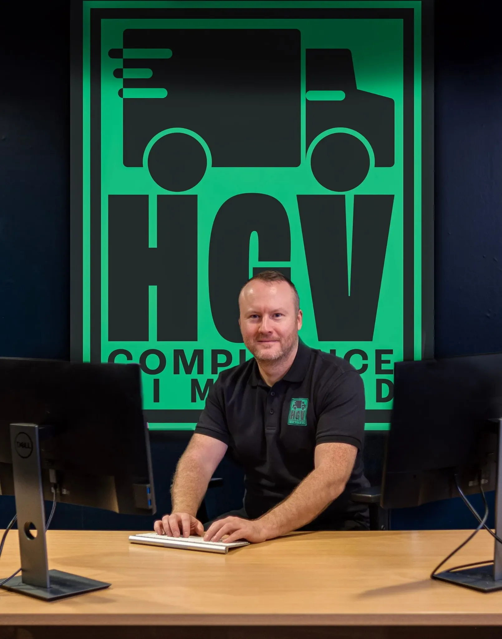 Paul Dunkerley at the HGV Compliance desk